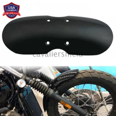 Guardabarros delantero negro para motocicleta Triumph Bonneville Thruxton 2001-2016 Foto 1 de 4