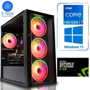 Gaming PC Intel i7 14700KF 32GB DDR4 1TB NVME M.2 8GB NVIDIA RTX 5060 Windows 11 - Bild 1 von 9