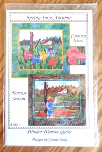 NUEVO Edredones Mujer Maravilla "Primavera en Otoño" (Juego de 2) Patrones de Edredón talla 27x27 - Imagen 1 de 4