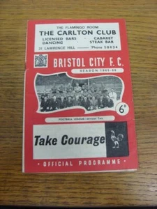 16/10/1965 Bristol City v Preston North End (Crease, Fold, Light Marking). For - Picture 1 of 1