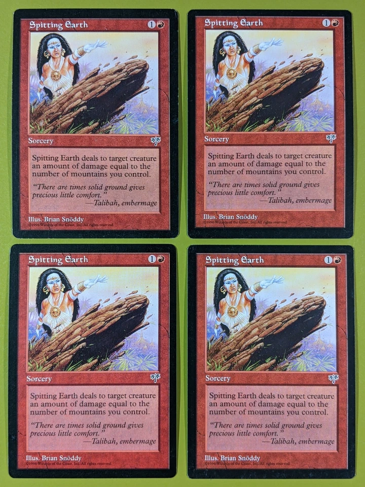 Spitting Earth x4 Mirage 4x Playset Magic the Gathering MTG - Image 1 of 1