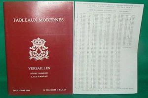 catalogue vente enchères VERSAILLES Tableaux modernes + liste prix de vente (15) - Imagen 1 de 2