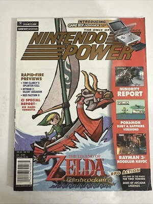 Nintendo Power Magazine Vol. 165 Legend of Zelda Wind Waker W/ Poster & Stickers - Image 1 of 4
