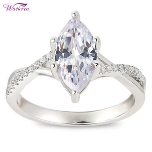Cz Wedding Rings for Women Cheap Engagement Rings Cubic Zirnoia Bridal Rings 1ct - Picture 1 of 15