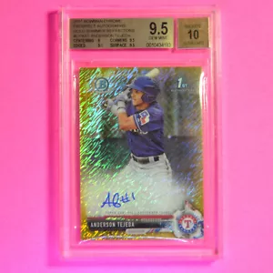 Anderson Tejada 2017 Bowman Chrome 1st Gold Refractor #/50 Auto BGS 9.5 Gem mint - Picture 1 of 1