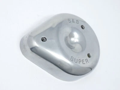 S&S #78 TEARDROP AIR CLEANER POLISHED COVER HARLEY DAVIDSON SUPER B MGL NICE! Foto 1 de 4