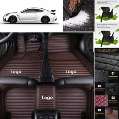 For Lexus RC LC SC Car Floor Mats Luxury Custom Luxury Waterproof Liners Carpets Foto 1 de 4