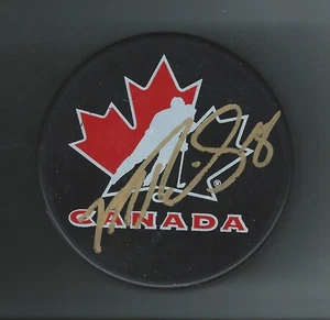 Mike Richards Signed Hockey Canada Puck Los Angeles Kings - Picture 1 of 1