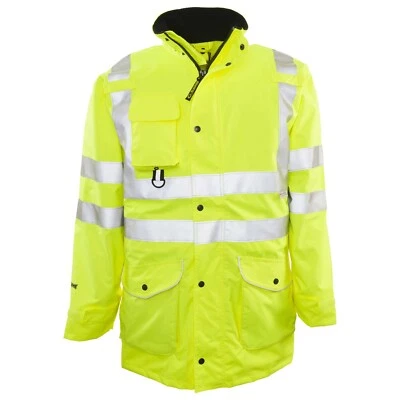 NWT MEDIUM GAME SPORTSWEAR HI VIS RAIN JACKET 1350 MEDIUM OUTER SHELL ONLY - Image 1 of 3