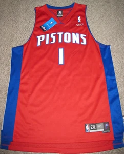 Chaucey Billups Detroit Pistons 2004 Men's 2XL Red Reebok Swingman Jersey - Picture 1 of 7