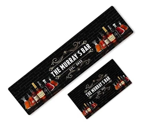 Personalised Bar Runner Any Text Beer Mat Ideal Home Pub Cafe Occasion 405 - Picture 1 of 4