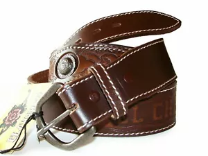Cintura El Charro E304 borchie laterali scritta EL CHARRO a fuoco sul retro - Imagen 1 de 4