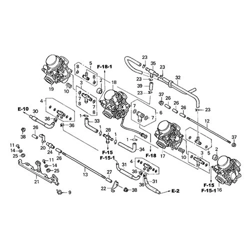 HONDA CBF 600 N S PC38 2004-2007 Kit viti brugola inox n°1 carburatori CBF600 Foto 1 de 1