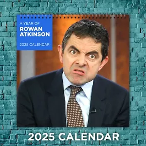 Rowan Atkinson 2025 Comedy Legends Calendar, 12-Month Actor Wall Calendar - Picture 1 of 4