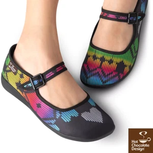 Scarpe basse Hot Chocolate Design Chocolaticas Stitch Mary Jane taglia 39 US 9 nuove senza scatola - Foto 1 di 16