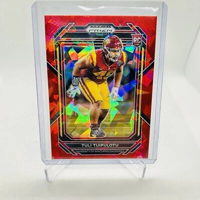 2023 Panini Prizm Draft Picks - Red Ice Prizm #171 Tuli Tuipulotu (RC) - Image 1 of 2