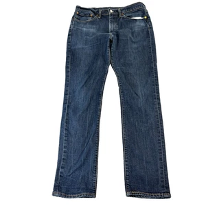 Pantalones de mezclilla Levi's 511 para hombre 32 32 * calce cónico azul lavado oscuro bigotes lengüeta roja grande E - Imagen 1 de 12