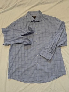 Camisa de vestir tasso elba puño francés manga larga abotonada talla XXL 18 34-35 - Imagen 1 de 13