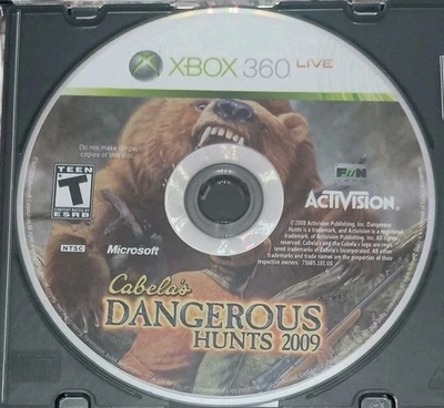 Cabela's Dangerous Hunts 2009 (Microsoft Xbox 360) DISC ONLY - Tested - Image 1 of 2