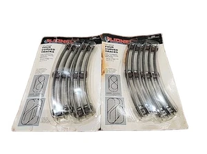 2 Packs Lionel 6-5012 027 Gauge Four Curved Tracks (8 Curves) Vtg 1986 Sealed - Picture 1 of 3