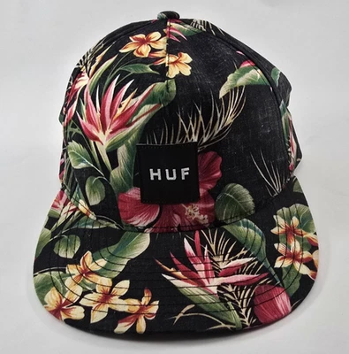 Gorra HUF Personalizada, Parche Cuadrado Negro, Tropical 100% Algodón, Snapback Foto 1 de 4