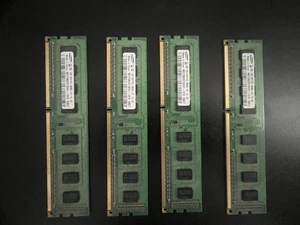 Samsung 4x1 GB 4GB RAM DDR3 1800Mhz 4 SITCKS OF SAMSUNG RAM FOR DESKTOP - Picture 1 of 2