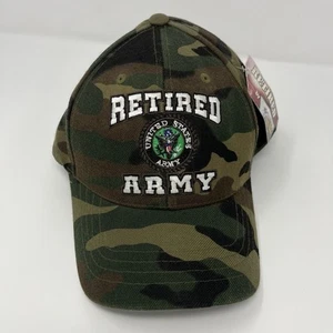 US Army Retired Hat Camo Military New With Tags - Picture 1 of 6