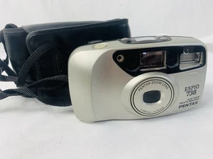 Pentax Espio 738G analoge Kompaktkamera 35 mm funktioniert braucht neuen Akku - Bild 1 von 2