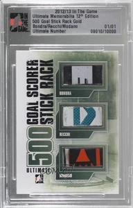 2012 ITG Ultimate Memorabilia 12th Edition Gold 1/1 Peter Bondra Mark Recchi 8t4 - Picture 1 of 3