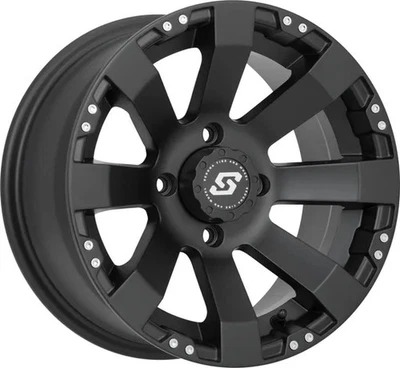 Llanta Sedona Black Spyder 14x7 4/110 5+2 Yamaha Kodiak 450 4x4 05-06 Foto 1 de 4