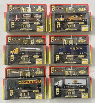 VTG Matchbox Premiere Collection Rigs Series 1 Complete Set of 6 NEW In Box 1996 - Image 1 of 4