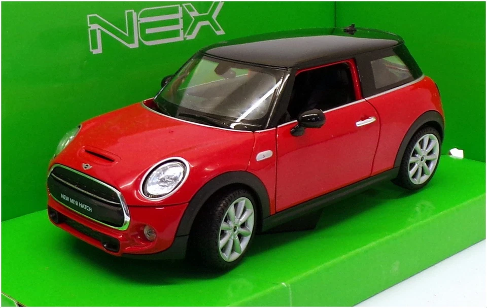 Coche Modelo Welly Escala 1/24 24058W - Nuevo Mini Escotilla - Rojo Foto 1 de 4