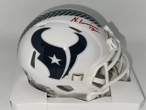 Nico Collins Autographed Houston Texans Salute To Service Mini Helmet ! BAS W - Picture 1 of 2