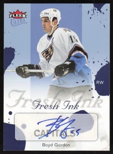 2005-06 Fleer Ultra Fresh Ink Blue Auto Boyd Gordon/25 Washington Capitals - Imagen 1 de 2