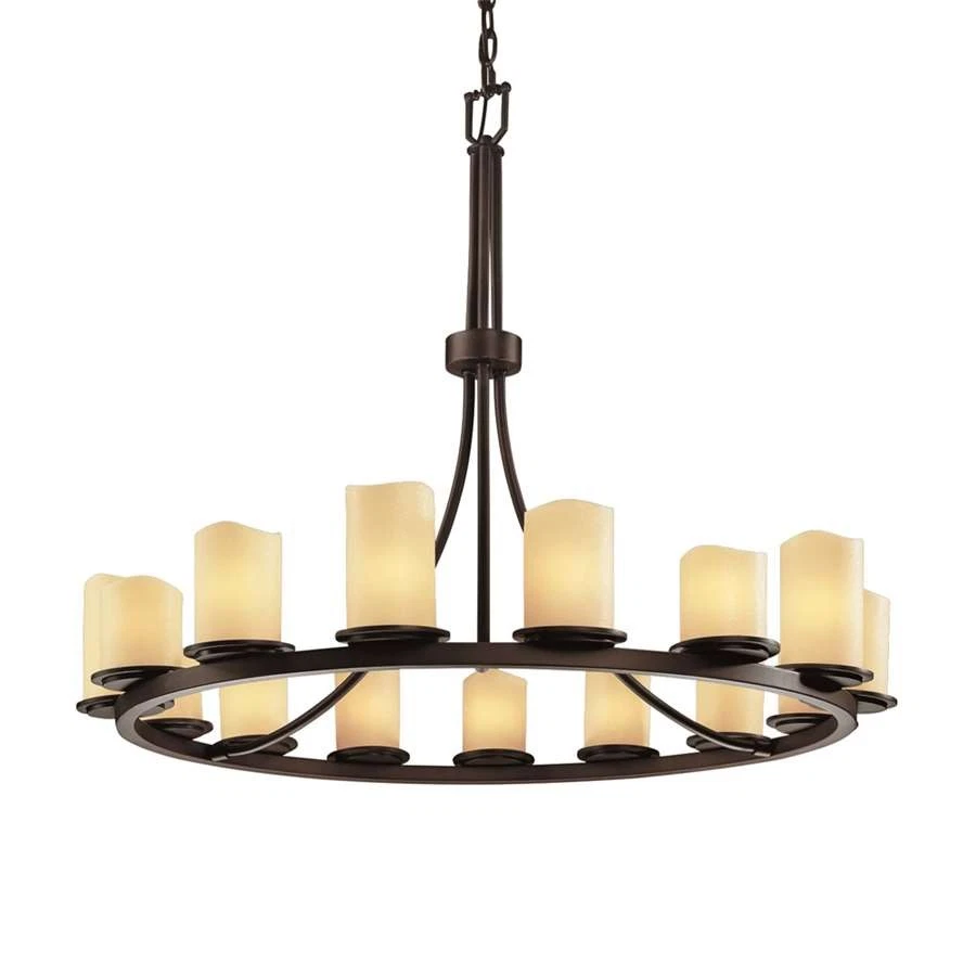 Candelabro Justice Design - CNDL-8715-14-CREM-DBRZ - Imagem 1 de 1