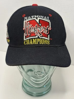 VTG Nebraska Cornhuskers Hat Cap ‘94 ‘95 National Champions Wool Blend Sz. 7-1/4 - Image 1 of 4