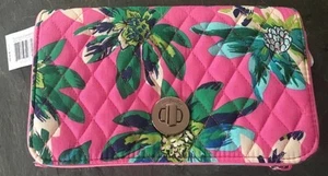 VERA BRADLEY Turnlock Crossbody Purse TROPICAL PARADISE Quilted Cotton TAG $78 - Picture 1 of 4