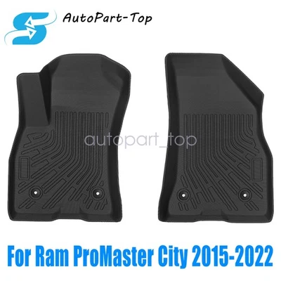 Alfombrillas de primera fila forro para todo tipo de clima para Ram ProMaster City TPE 2015-2022 nuevas Foto 1 de 4