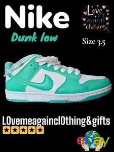 Boys Girls Trainers Kids Nike Dunk Low Size 3.5 Exc Cond - Picture 1 of 16