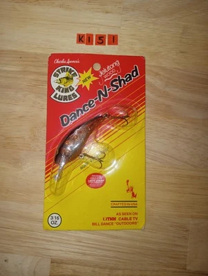 Vintage Strike King Dance-N-Shad Fishing Lure jelutong wood in Original Package - Image 1 of 4