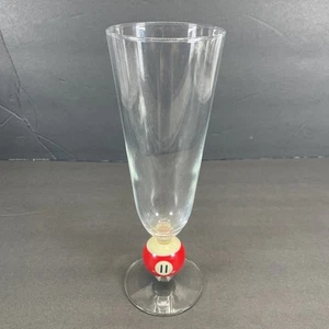 Vintage Billard Pils #11 Pool Ball Stielglas Bargeschirr Pool Trinkgeschirr 8,75 Zoll (H) - Bild 1 von 5