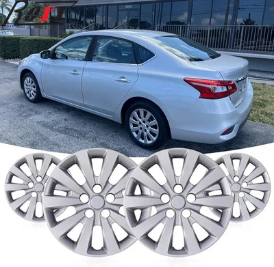 Juego de 4 tapacubos de 16" cubiertas de rueda para Nissan Sentra 2013-19/2011-17 Nissan Leaf Foto 1 de 4