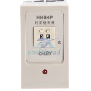 1PC The startup delay of the time relay HHS4P JS14P is 99 seconds - Picture 1 of 2