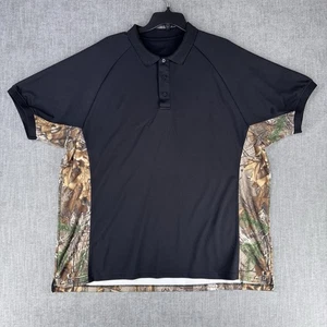 RealTree Polo Shirt Mens XXL Brown Forest Xtra Camo Short Sleeve - Picture 1 of 11