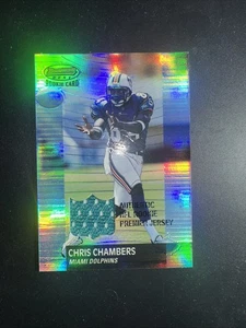 Camiseta deportiva Bowman's Best 2001 674/999 Chris Chambers #106 novato radiocontrol parche Dolphins - Imagen 1 de 6