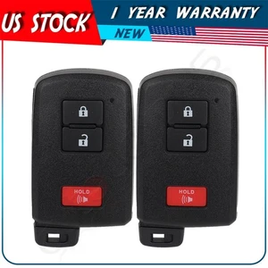 2 Remote Car Key Fob for Toyota Tacoma 2015 2016 2017 2018 2019 2020 3 Buttons - Picture 1 of 10