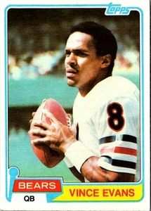 1981 Topps Vince Evans #11 Chicago Bears Football Karte - Bild 1 von 2