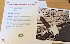 1969 NASA APOLLO 12 PHOTOS * Moon Landing Series II Set of 12 9" x 7" color pix - Picture 1 of 6