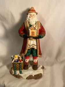 Alpine Santa RARE The International Santa Figurine Collection 1993 Hamilton - Bild 1 von 10