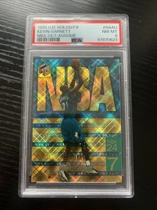 1999 HoloGrFX Kevin Garnett NBA 24/7 AuSome PSA 8 Pop 5 #N4AU - Picture 1 of 2